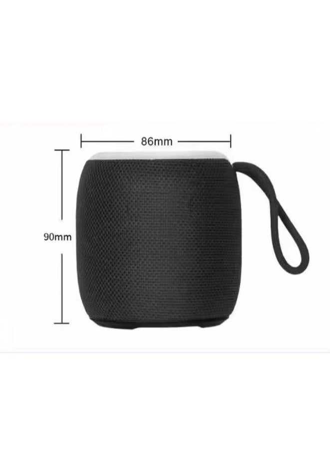 Generic - Wireless Bluetooth Speaker Subwoofer Outdoor Portable Car Home Atmosphere Desktop Small Mini Speaker with RGB light support Radio ,TF card, flash memory - Black - Image 1