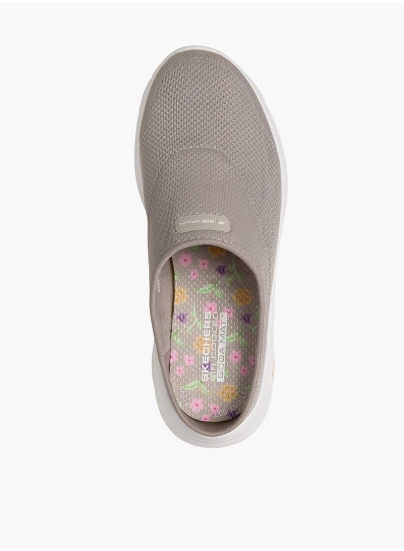 Skechers GO WALK 8 Jackie Women's Slip-On Walking Mule Shoes - Taupe - Image 1