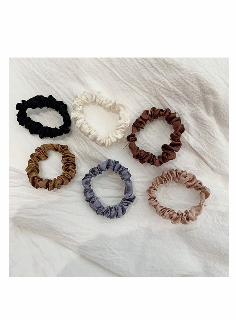 Y&D Satin Hair Scrunchies Silk Ponytail Holder Elastic 12pcs Bands Ties Accessories for Girls Women  - Image 3