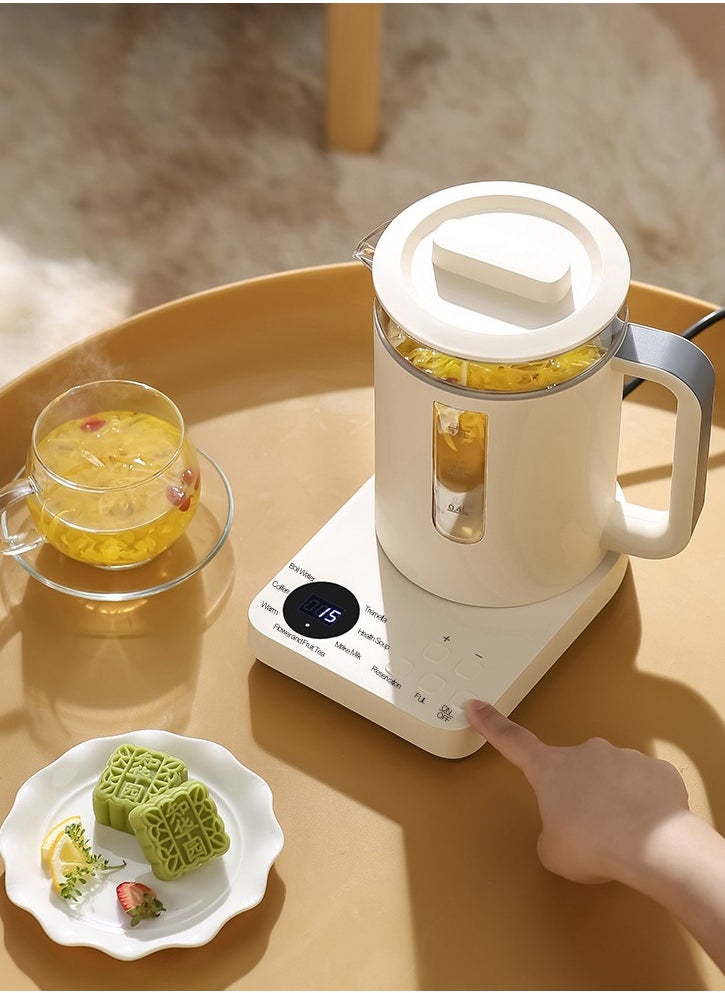XiuWoo - Glass Electric Tea Kettle, 1.2L Health- Care Beverage Tea Maker and Kettle, ceramic & Glass Brew Cooker Master,7-in-1 Programmable, Warming Function,Easy to Clean, for Tea and coffee - Image 1