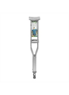 HUGO Mobility Adjustable Adult Crutches For Walking, Walking Crutches, Comfortable Lightweight Crutches with Underarm Pad and Hand Grip, For Users 52 to 60 Inches 