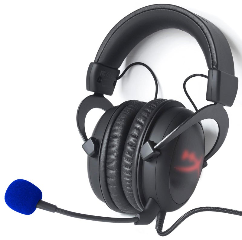 LEFXMOPHY Cloud II Mic Foam Replacement for HyperX Cloud 2 / Alpha/Alpha S/Mix/Core Gaming Headphone/Cloud Chat Headset Microphone Pop Filter Cover, 3 pack Blue Color Hyper X Windscreen - Image 3