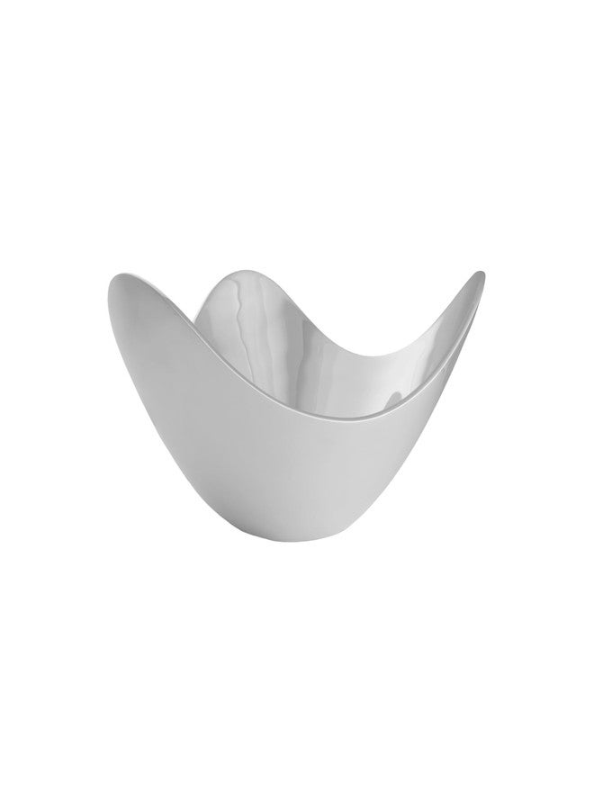 nambe Serve ware Collection Wave Bowl, Silver Serving Bowls, Large Salad Bowls for Kitchen, Entertaining, Side Dishes, Pasta, Dinner Parties, Kitchen Decor, Oven Safe, Easy Clean (9”) - Image 1