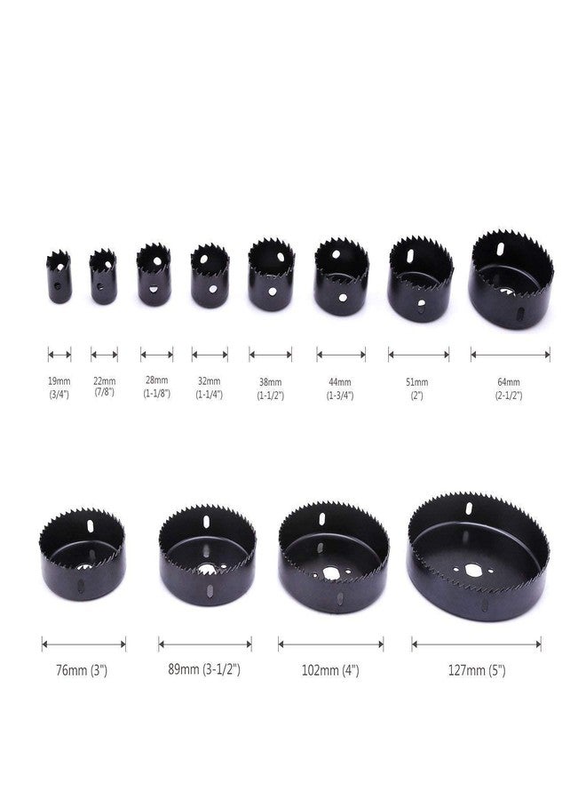 Rangwell NX Professional Hole Cutters- 16 Piece Hole Saw Kit, 19-127 mm Metal Alloys Wood Hole Saw Cutting Set (16 PC) - Image 2