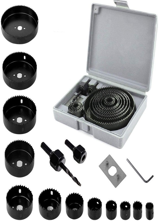 Rangwell NX Professional Hole Cutters- 16 Piece Hole Saw Kit, 19-127 mm Metal Alloys Wood Hole Saw Cutting Set (16 PC) - Image 1