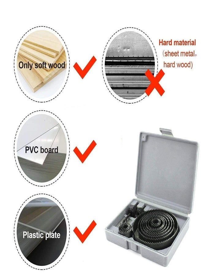 Rangwell NX Professional Hole Cutters- 16 Piece Hole Saw Kit, 19-127 mm Metal Alloys Wood Hole Saw Cutting Set (16 PC) - Image 5