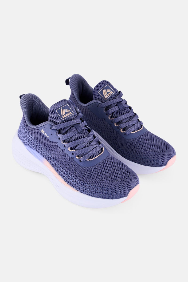 RBX Women Lace Up Hiking Shoes, Slate Blue - Image 1