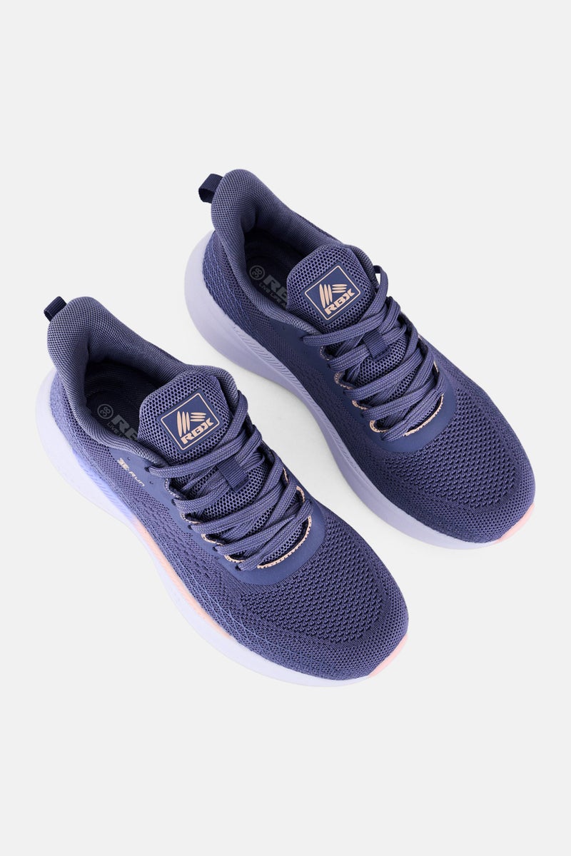 RBX Women Lace Up Hiking Shoes, Slate Blue - Image 4