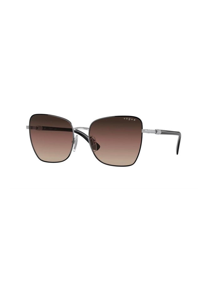 Vogue Woman BUTTERFLY  SUNGLASSES- VO 4277SB - lense size:56mm - TOP BLACK/SILVER  - Image 1