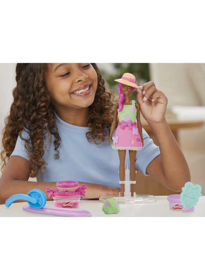 Play-Doh Barbie Garden Party Set, Make Doll Clothes with Modeling Compound & 10 Fashion Accessories, Arts & Crafts for Girls & Boys 5+ - Image 5