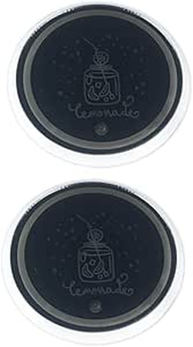 2 Pcs Smart Led Car Cup Holder Lights Usb Charging Pad Luminous Coaster For Decor - Image 1