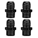 caqeg 10AN Male Flare to 12 NPT Pipe Fitting Adapter Aluminum Straight Black Pack of 4 - Image 2