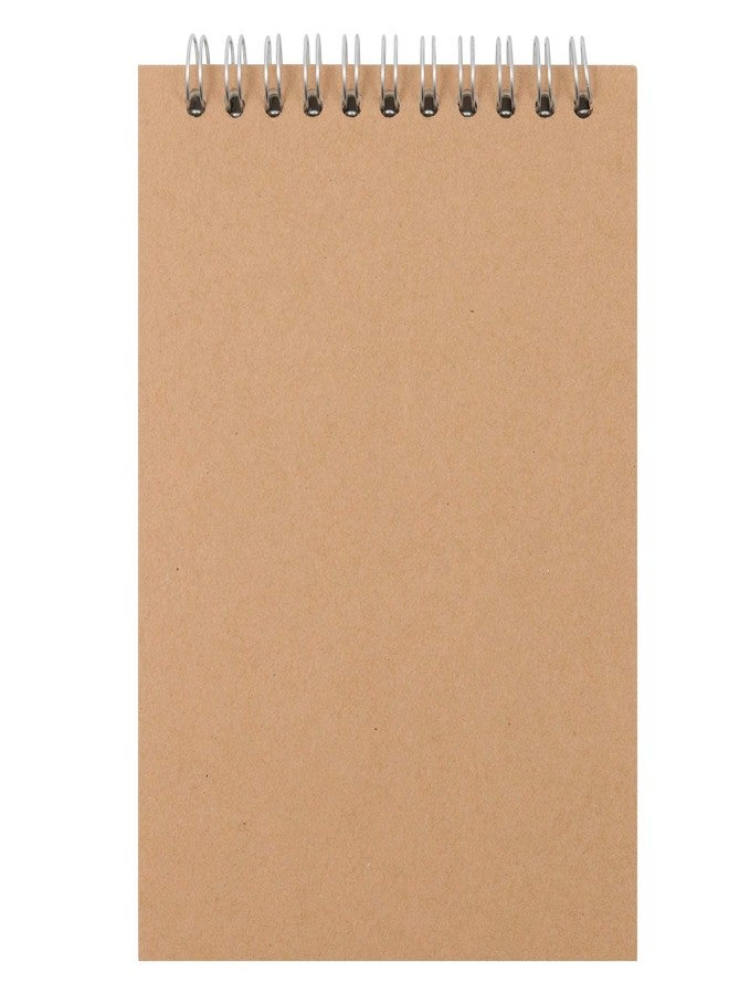 HOZEON 20 PCS A6 Size Top Spiral Bound Sketch Notebooks, Blank Kraft Brown Cardboard Cover Sketch Pad for Animation, Sketching, Drawing, Doodling and Journaling, 60 Sheets for Each Pad - Image 5