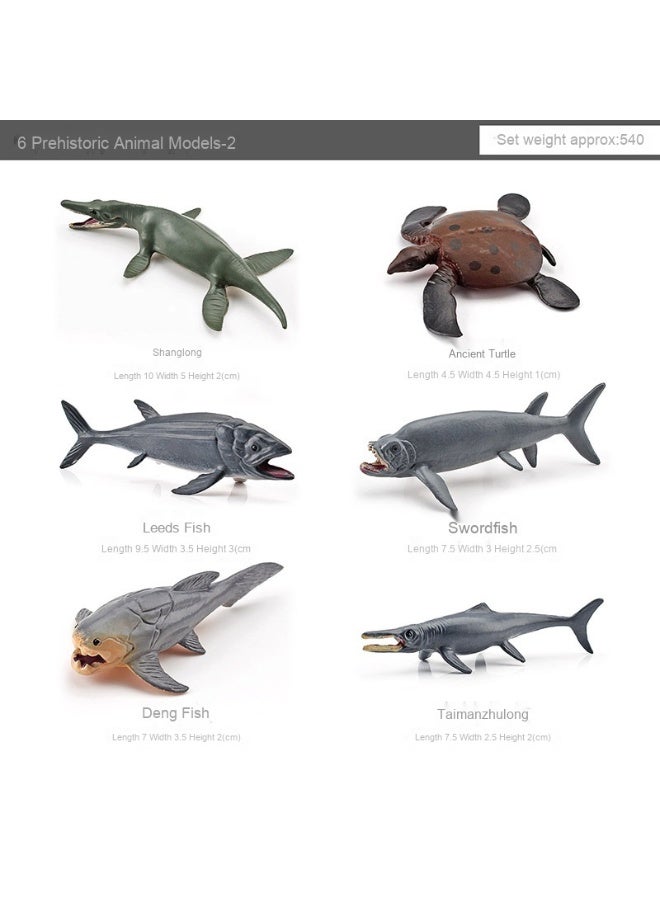 NIBEMINENT New Children's Realistic Ocean Prehistoric Animal Set