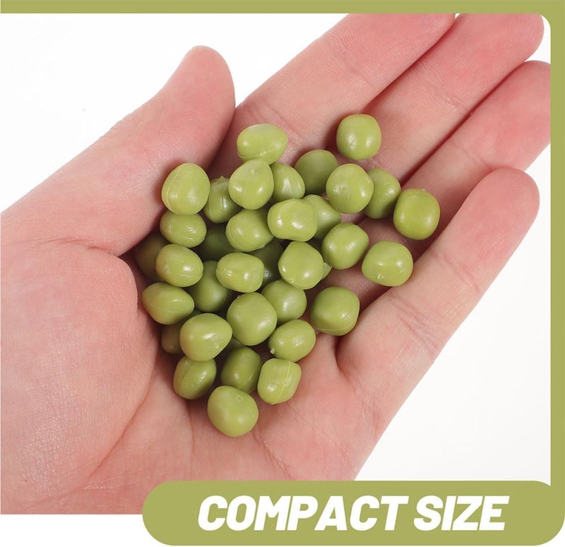 Spec compliant trusted quality MAGICLULU 50pcs Artificial Green Legume Decor, Simulated Bean Model, Plastic Faux Vegetable Props for Kitchen Shop Display, Home Photo Decoration, Miniature Lifelike Peas Bug proof seal - Image 3