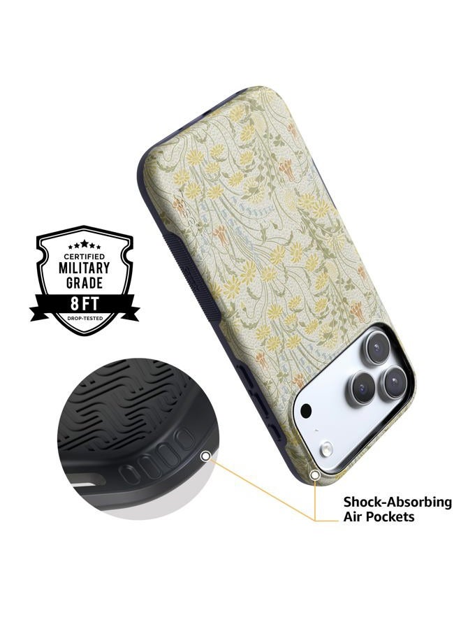 Casely iPhone 17 Pro Case | Boho Blooms | Golden Floral | Compatible with MagSafe | Bold Protective Design - Image 4