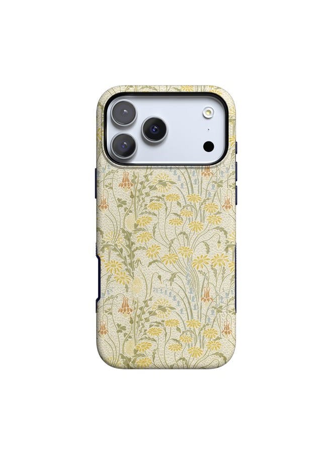 Casely iPhone 17 Pro Case | Boho Blooms | Golden Floral | Compatible with MagSafe | Bold Protective Design - Image 1
