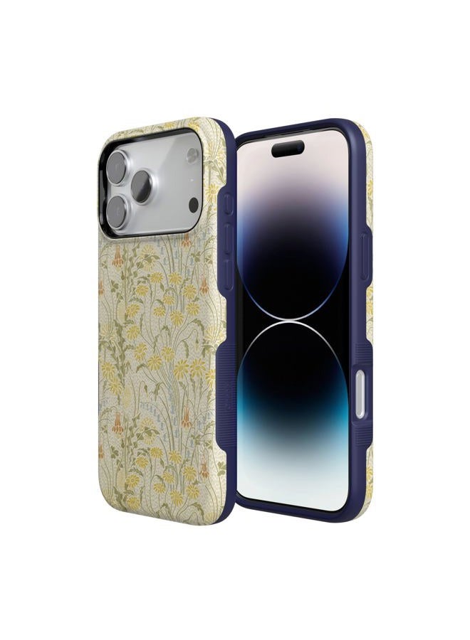 Casely iPhone 17 Pro Case | Boho Blooms | Golden Floral | Compatible with MagSafe | Bold Protective Design - Image 2