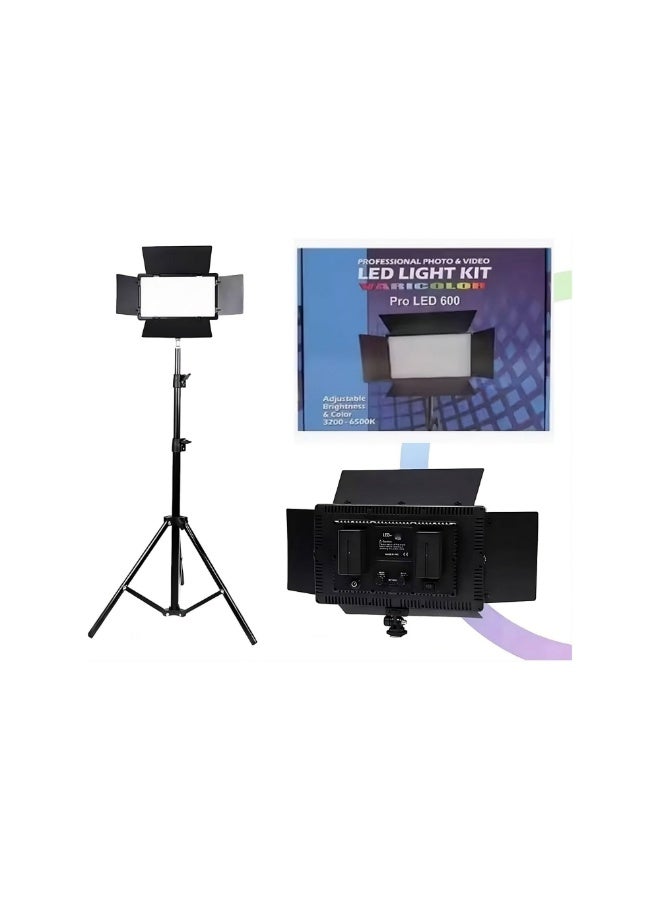 ACLIX Rechargeable Pro 600 RGB LED Panel Light 50W with Tripod Stand for Photography Video Studio & Live Streaming - Image 1