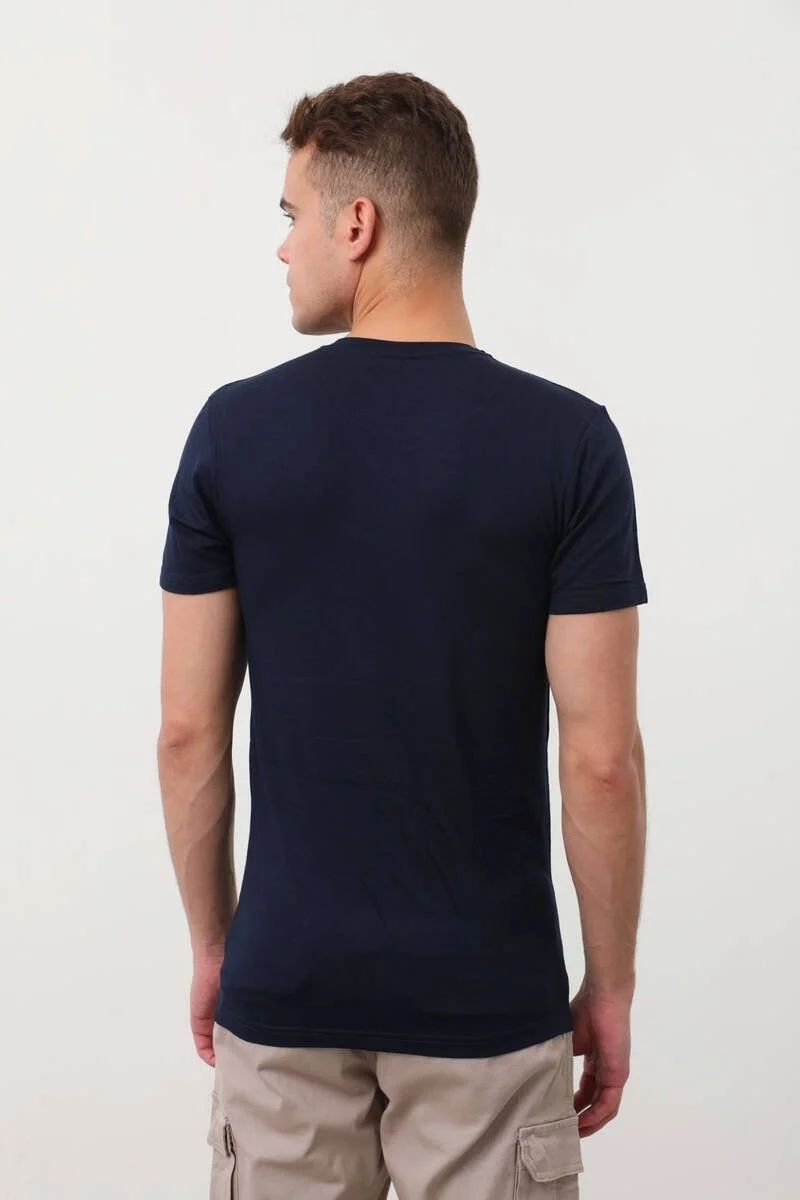 ايلك ايتش جييم İlke Underwear Crew Neck Basic T-Shirt Black