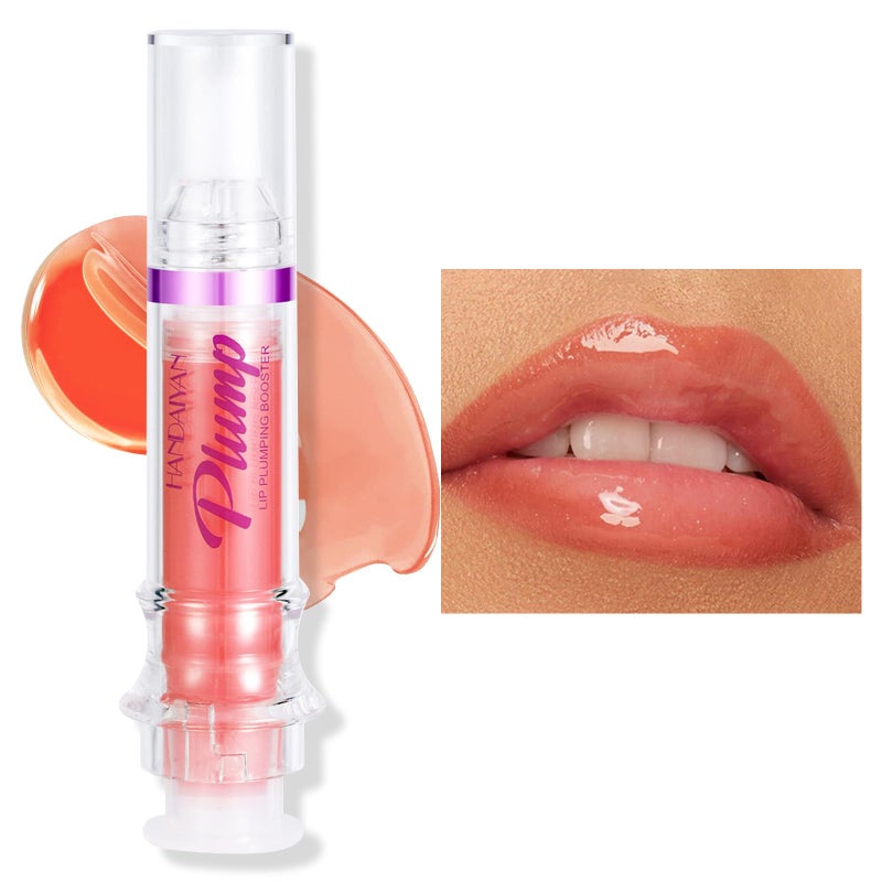 Erinde Lip Plumper Gloss, Natural Spicy Lip Plumping Booster Lip Plumping Oil, Ultra-Hydrating & Nourishing Plump Lip Plumper, Glossy Finish Fuller Lip Gloss for Women Girls, 06# - Image 1