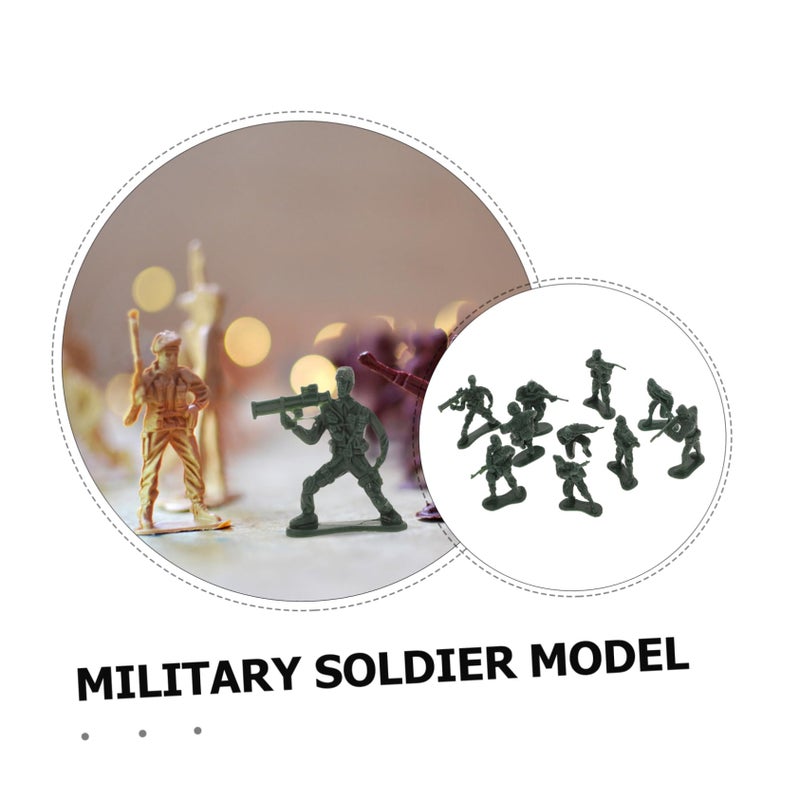 100 Pcs Miniature Soldier Action Figures Set For Collecting And Role Playing - Image 4