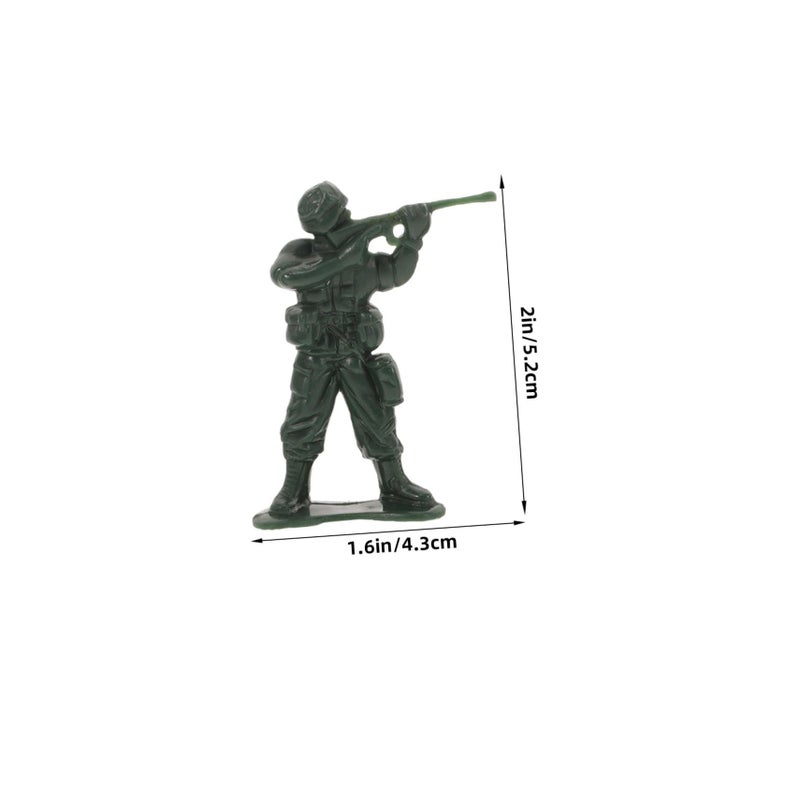 100 Pcs Miniature Soldier Action Figures Set For Collecting And Role Playing - Image 3