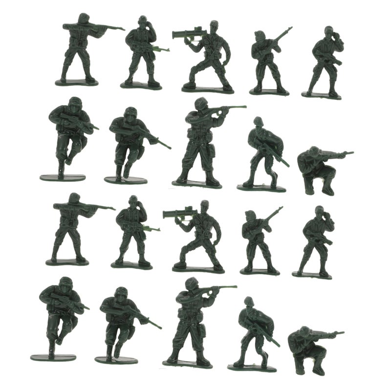 100 Pcs Miniature Soldier Action Figures Set For Collecting And Role Playing - Image 2