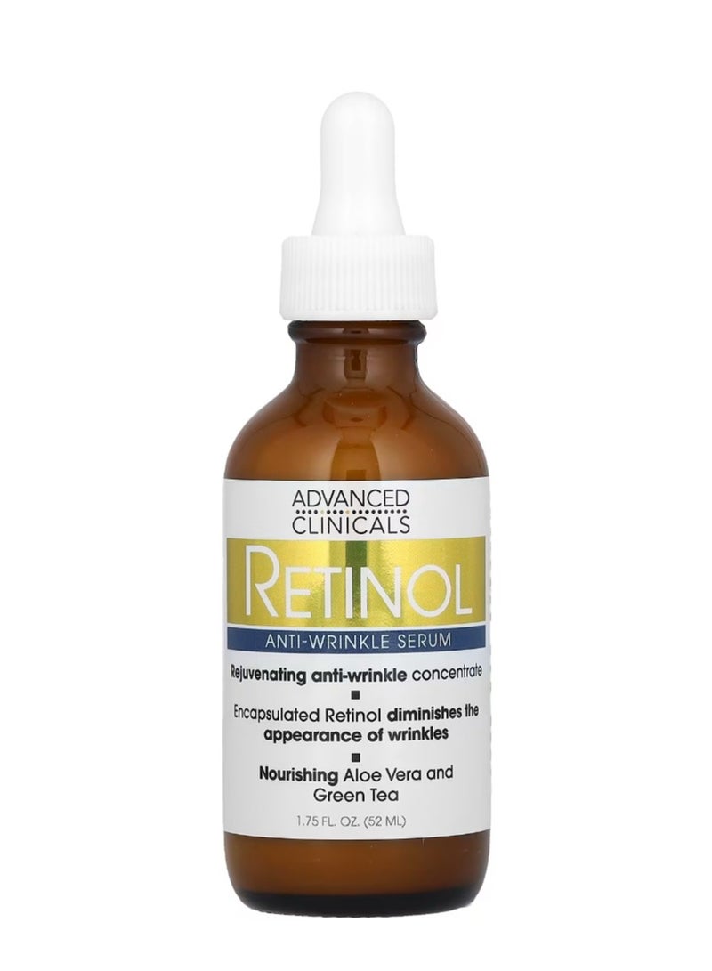 Advanced Clinicals Retinol Serum Anti-Wrinkle 1.75 fl oz (52 ml) - Image 1