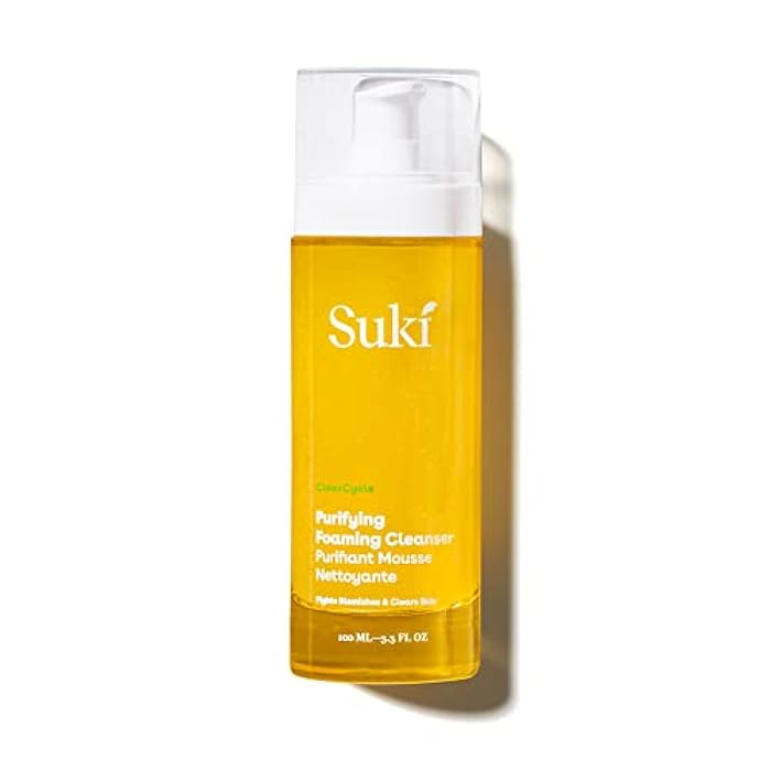Suki Purifying Foaming Cleanser Face Wash with Apple Enzymes Anthocyanins & Polyphenols for Deep Pore Cleansing on Oily Dry Sensitive Skin, Clarifying Blemish Control, Hydrating Daily Facial Wash - Image 1