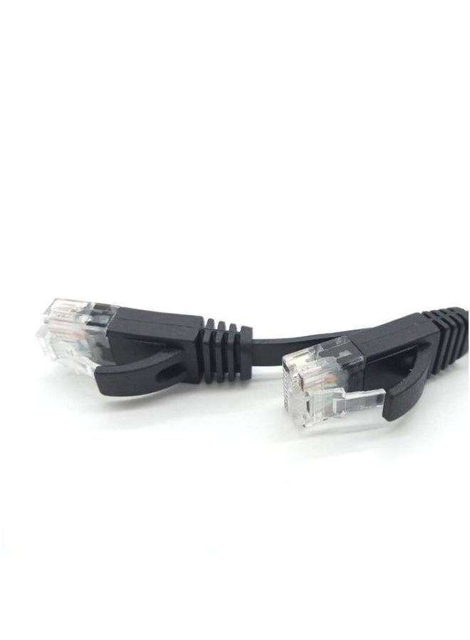 Home Network Line Spot CAT6 Gigabit Flat Router Set-top Box Finished 32AWG 3 Meters-Color:Black-Line Length:20 Meters - Image 2