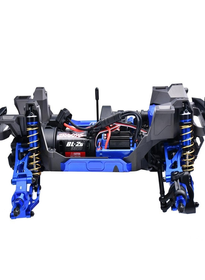 XinGeeek RC Aluminum Chassis Left and Right Edge Side Guard Parts for Traxxas Mini Maxx Monster Truck-107154-1 (Blue) - Image 2