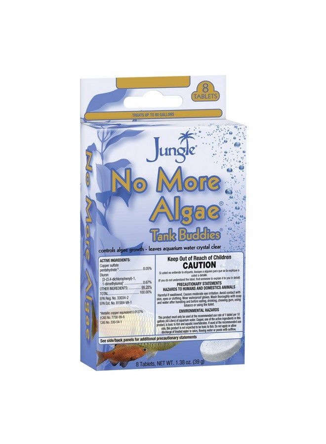 جانغل أقراص تنقية المياه من Jungle TB620W Tank Buddies No More Algae، 8 أقراص