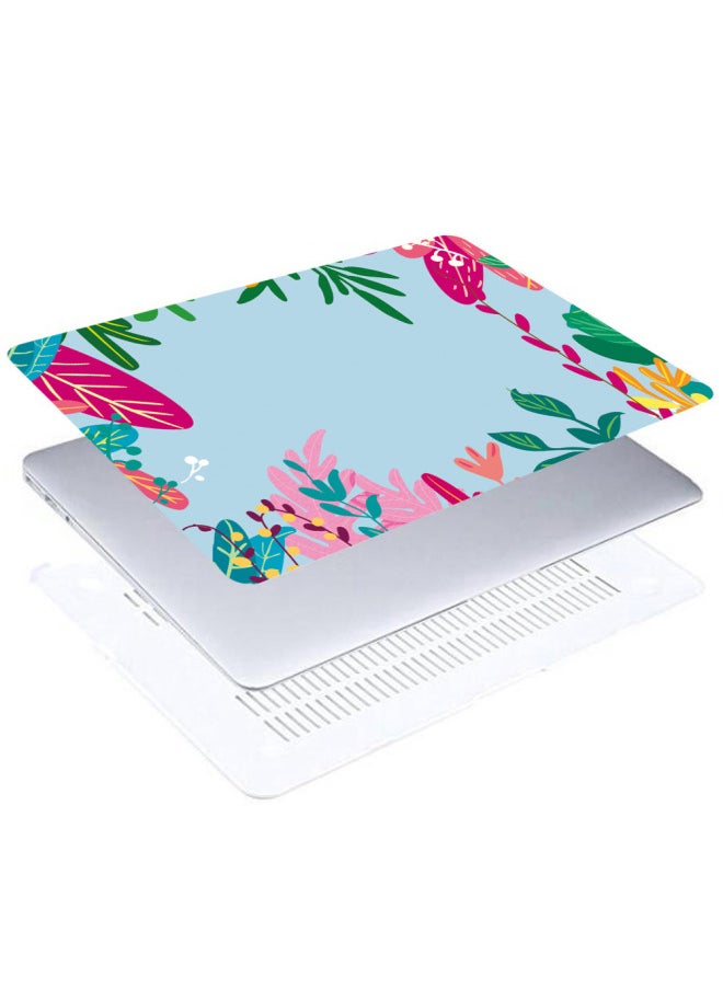 Generic - Suitable For Macbook Protective Case Apple Computer Notebook Pro16 Inch M1 Protective Cover Flower Series Shell-Color:KZ-496 Plum Blossom-Applicable Model:Pro/m1 13pro(/A2251/A2289/A2338) - Image 1