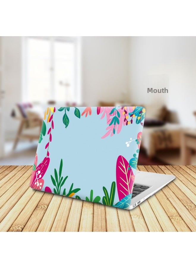 Generic - Suitable For Macbook Protective Case Apple Computer Notebook Pro16 Inch M1 Protective Cover Flower Series Shell-Color:KZ-496 Plum Blossom-Applicable Model:Pro/m1 13pro(/A2251/A2289/A2338) - Image 1