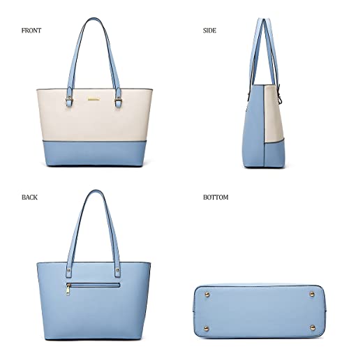 YTL Women Fashion Handbags Wallet Tote Bag Shoulder Bag Top Handle Satchel Purse Set 4pcs - Image 5