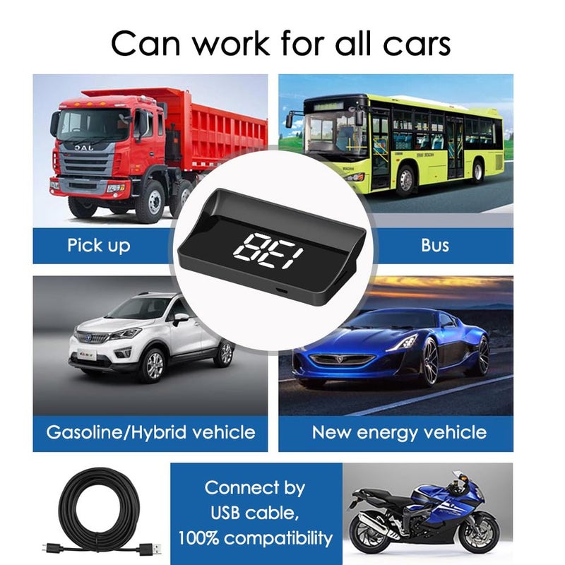 VJOYCAR Universal Car HUD Speedometer - Image 4
