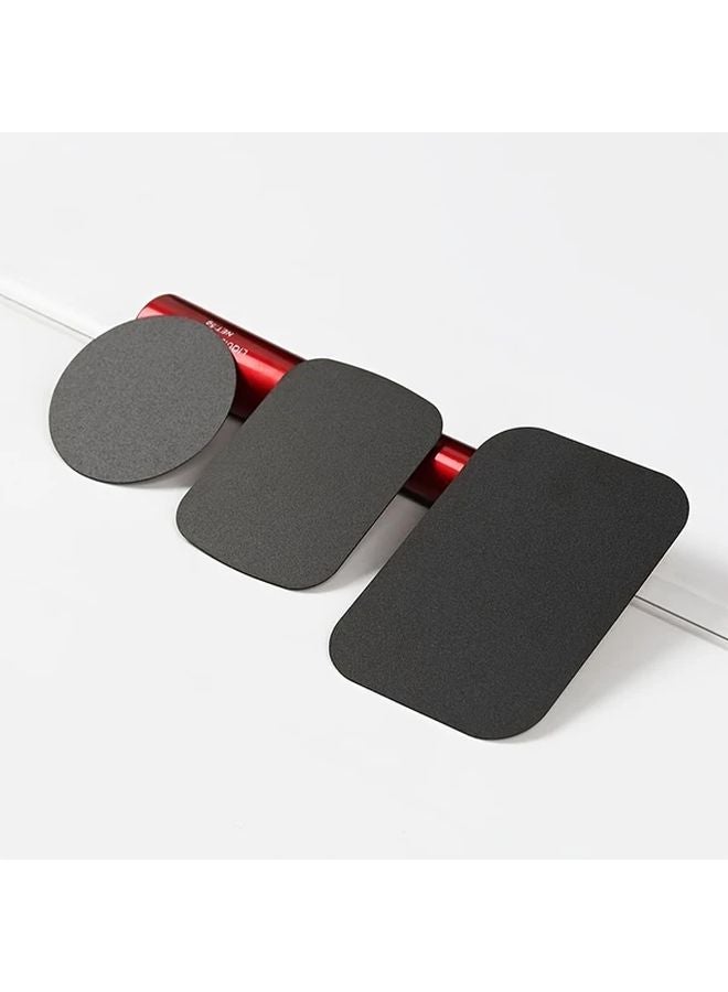 ألواح معدنية عالمية 2 قطعة دائرة من الصفيح الحديدي الفضي قرص حامل مغناطيسي ملصق خلفي للشحن اللاسلكي حامل مثبت - Image 2