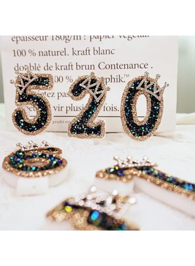 Birthday Candles for Cake, Number Candles for Birthday Cakes with Sparklers, 3.15" Large Cake Candles for Baby Girl/Boy Birthday, or Wedding Party Decorations (4#) - Image 2