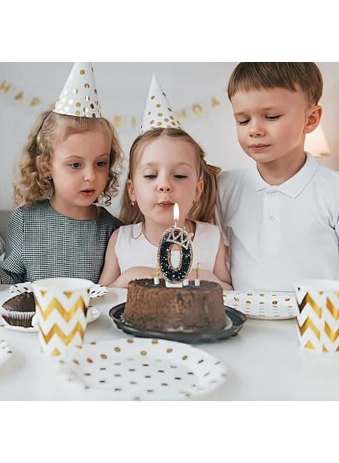 Birthday Candles for Cake, Number Candles for Birthday Cakes with Sparklers, 3.15" Large Cake Candles for Baby Girl/Boy Birthday, or Wedding Party Decorations (4#) - Image 3