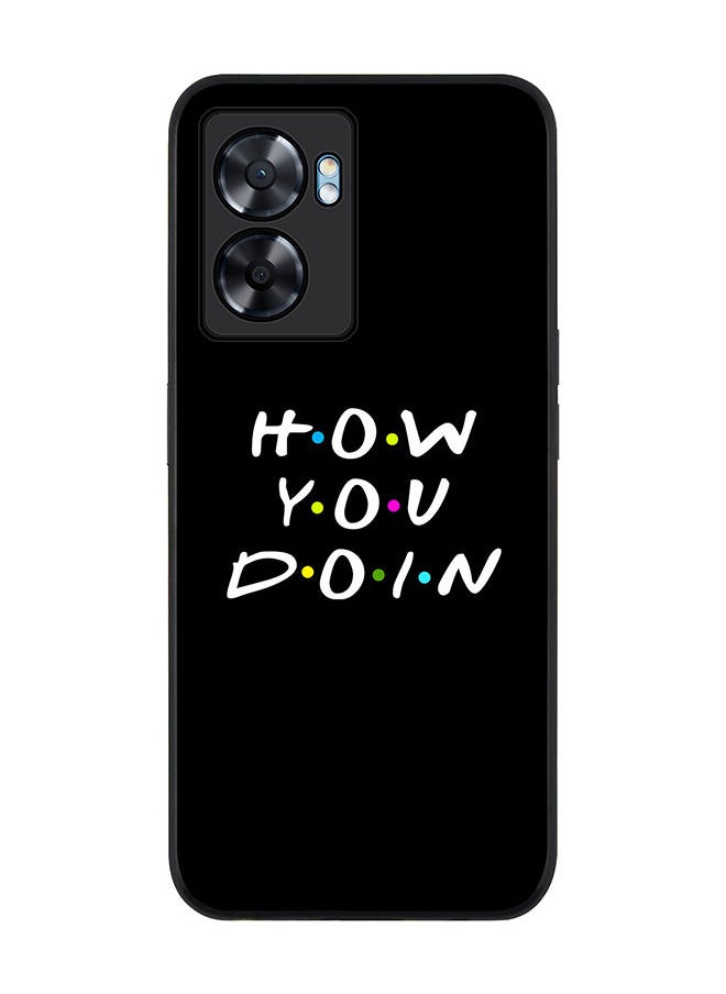 Stylizedd Rugged Black edge case for Oppo A57 Slim fit Soft Case Flexible Rubber Edges Anti Drop TPU Gel Thin Cover - How you doin  - Image 1