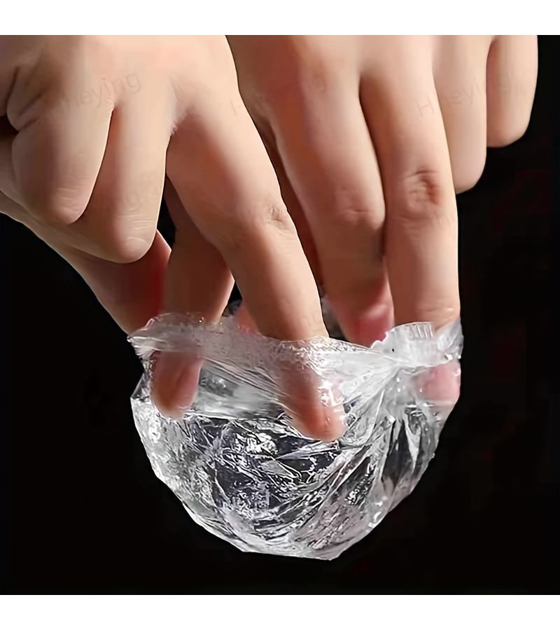 300pcs Transparent Disposable Ear Covers for Bathing Hair Dyeing Salon - Image 2