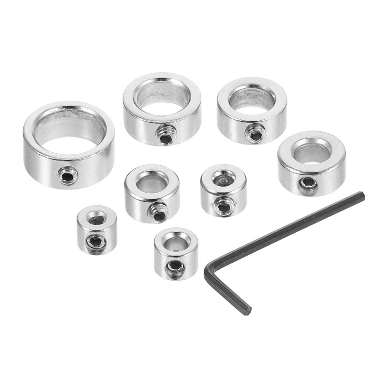 16 pcs Drill Bit Stop Collar Set Metal Drill Depth Stop Collar For Woodworking Positioning And Drilling Tool Adjustment With Wrench - Image 4
