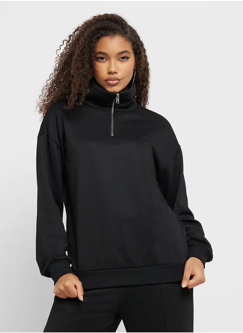 جينجر Plush Zip Up Sweatshirt & Jogger Set