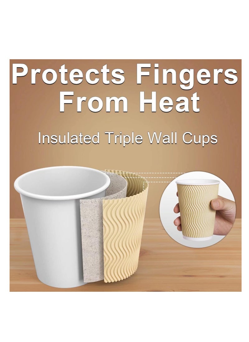 MahMir® 8oz. Brown Disposable Ripple Insulated Coffee Cups - Eco-Friendly Disposable Cups - Hot Beverage Corrugated Paper Cups - Sleeve Ripple Wall Paper Coffee Cups for Drink - Tea Cup (8 oz. 50pcs) - pzsku/Z67F669225A262ABF8746Z/45/_/1710434402/92bc4ea5-084e-469a-a053-4e74ab96532b