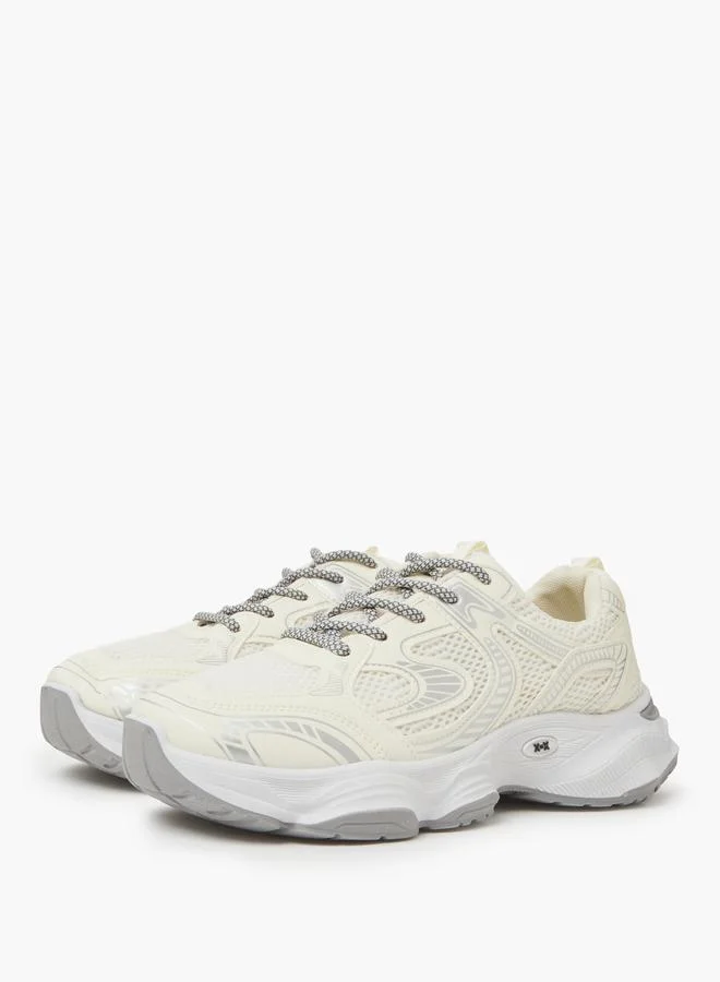 Styli Off-White Chunky Mesh Sport Sneakers
