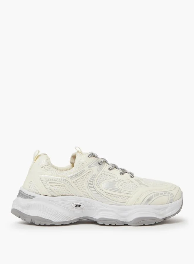 Styli Off-White Chunky Mesh Sport Sneakers