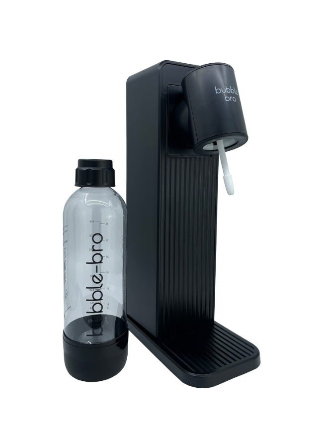 bubble-bro Bubble Bro Origin Sparkling Water Maker Starter Kit – Comes with a 1L BPA-free carbonating bottle and a CO₂ cylinder – Enjoy fresh sparkling water anytime, anywhere (Black) - Image 3
