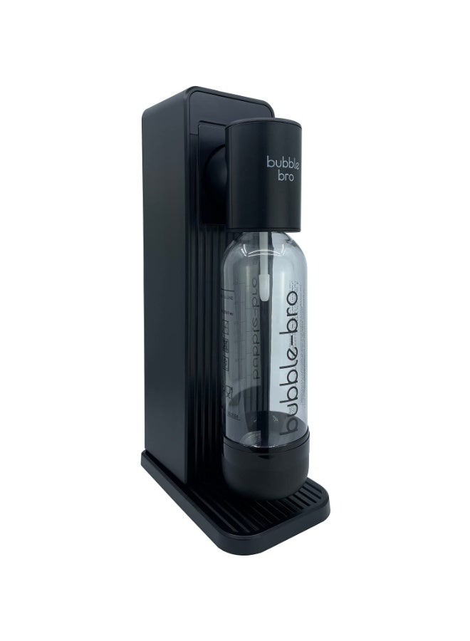 bubble-bro Bubble Bro Origin Sparkling Water Maker Starter Kit – Comes with a 1L BPA-free carbonating bottle and a CO₂ cylinder – Enjoy fresh sparkling water anytime, anywhere (Black) - Image 2
