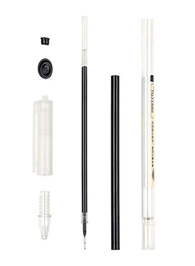 BEMLP Gel Ink Pen Quick Drying Liquid Ink Pens fine point Japanese Style Pens 0.38 mm Ballpoint Maker Pen School Office student Exam Writing Stationery Supply Technical Pens 12Pcs(4 Black 4Blue 4Red) - Image 5